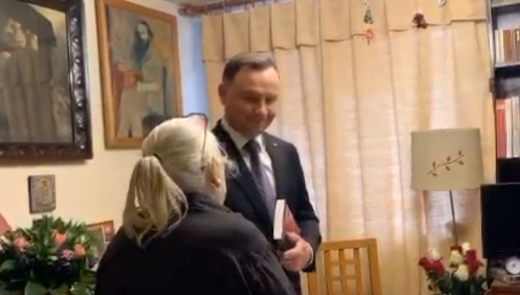 President Duda met the mother of the youngest martial law victim