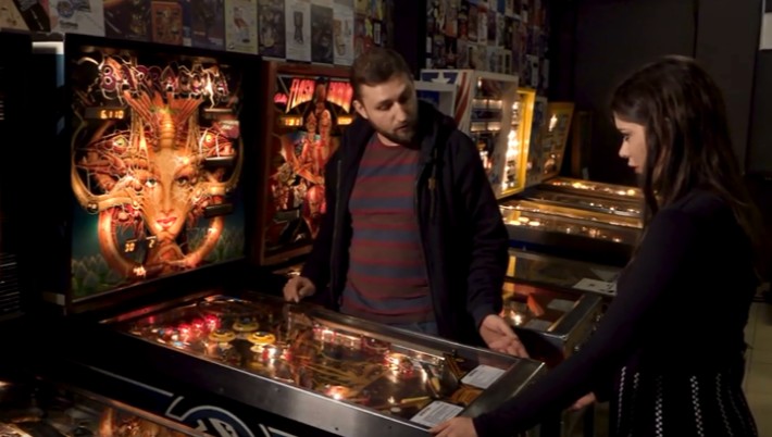 William Richardson and Miriam Shaded are visiting pinball museum in Warsaw!