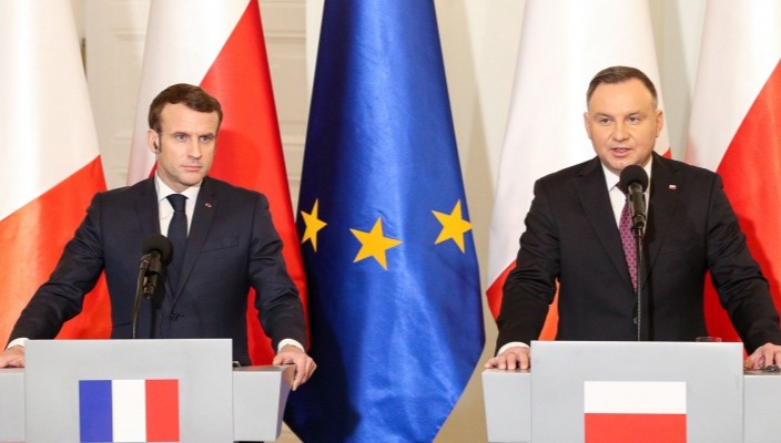 President Macron expresses concern over judicial reform during his visit in Poland