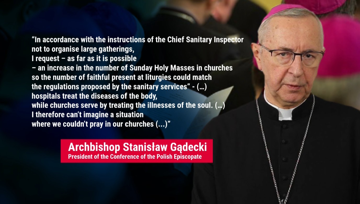 Polish archbishop asks for more Holy Masses to meet sanitary quotas