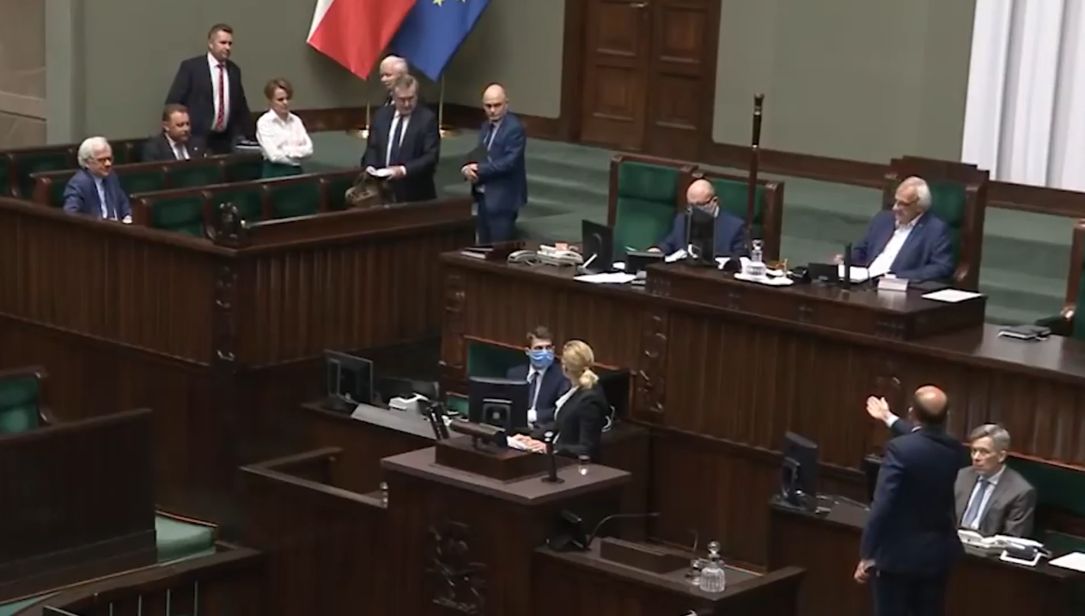 MPs shout and offend each other during today's session of the Sejm