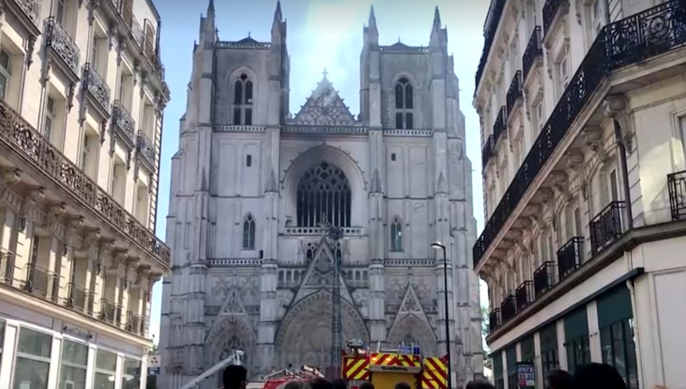 Why are churches in France on fire?