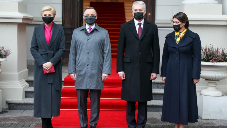 Polish presidential couple visits Lithuania