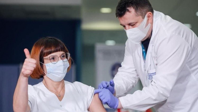 The first person vaccinated in Poland