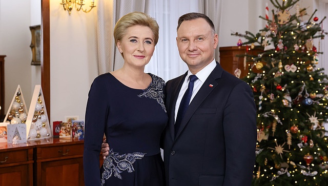 Polish presidential couple sends wishes for Orthodox Christmas