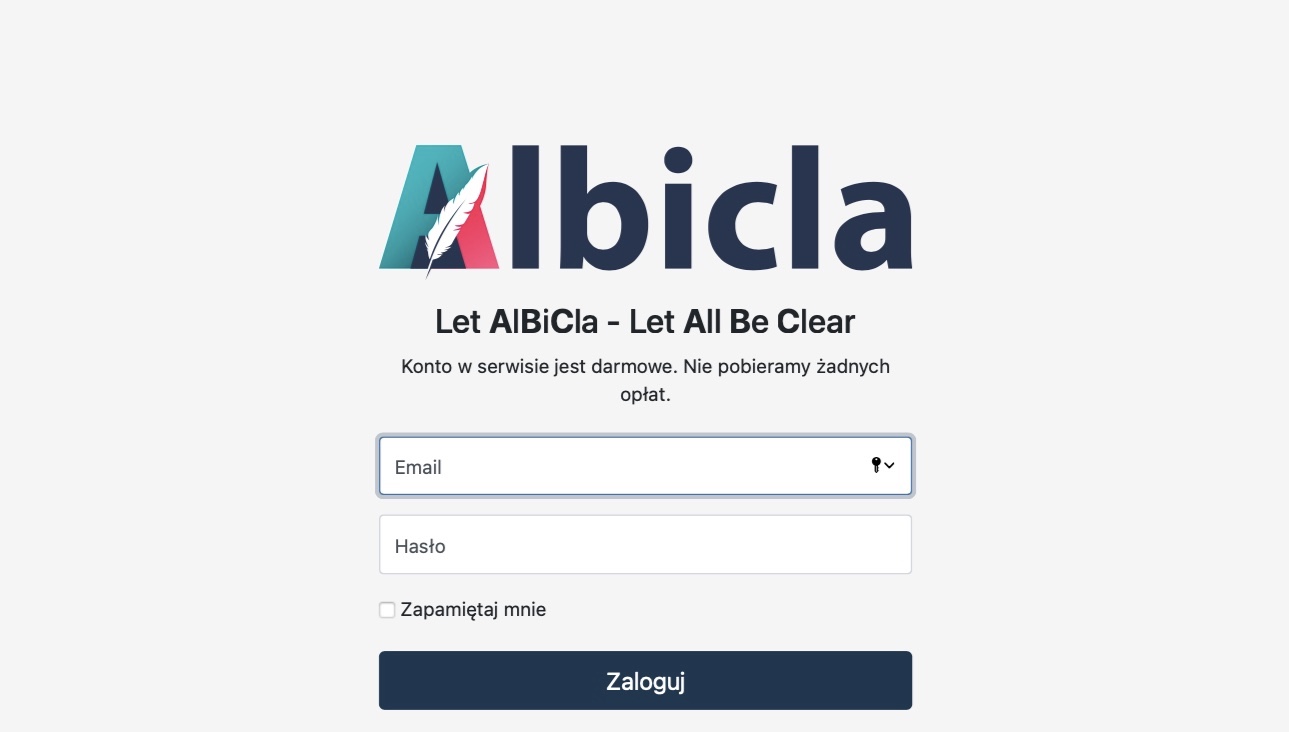 ‘Let AlBiCla – Let All Be Clear’! Albicla with its slogan and thousands of new users