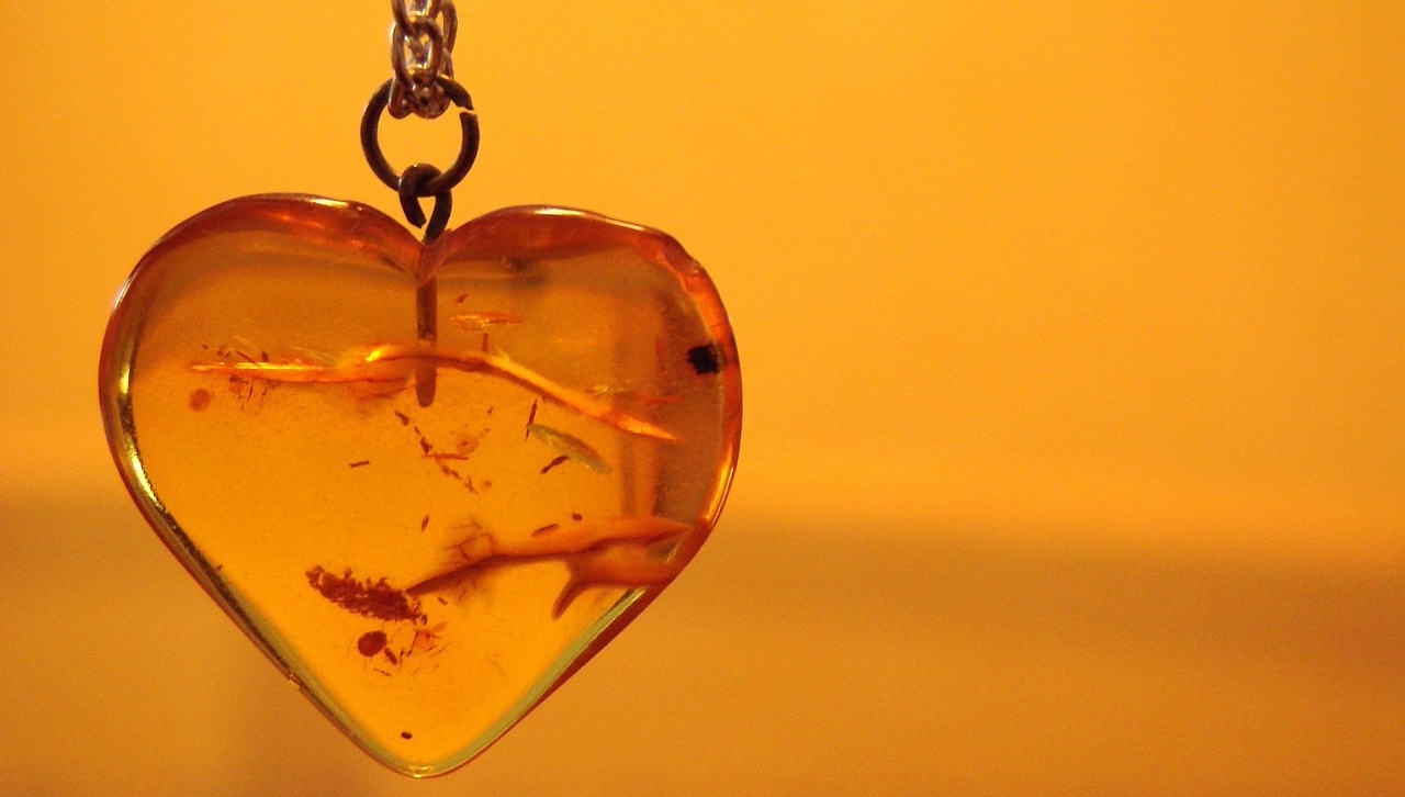Archaeologists have found an amber necklace
