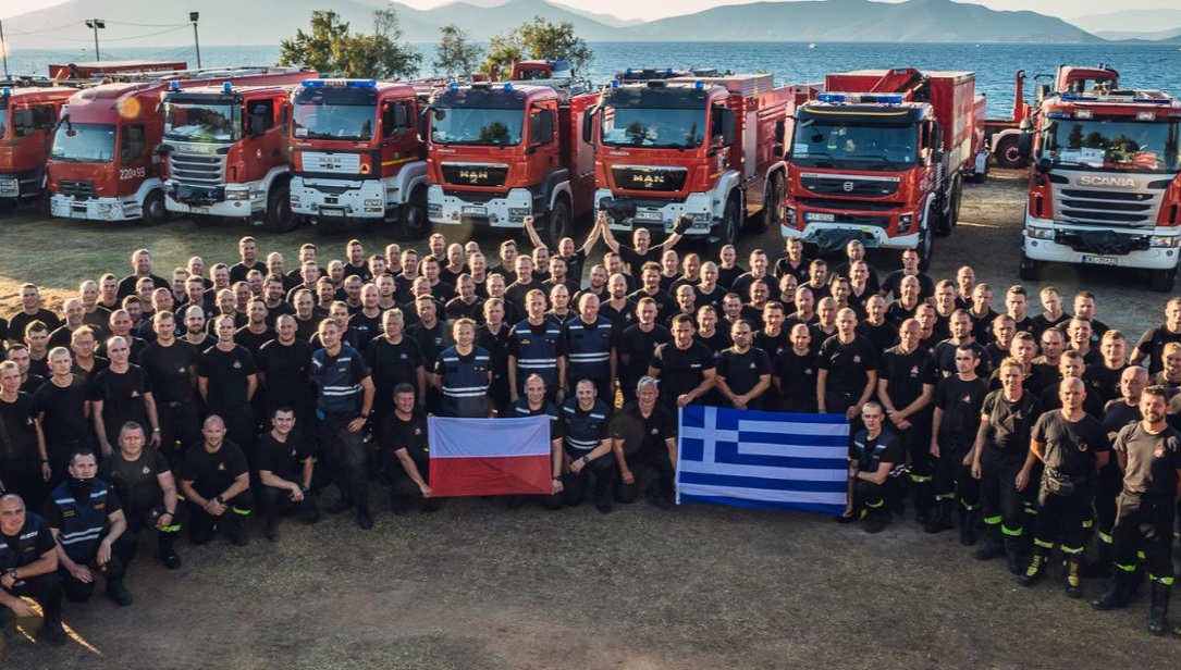 Another group of firefighters flew out to Greece