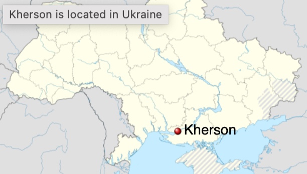 After a siege and street battles Kherson has fallen