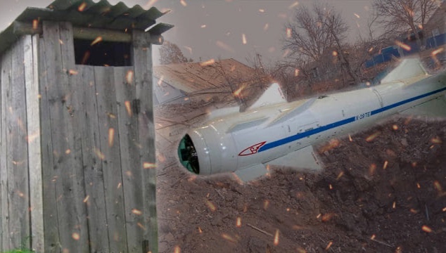 Russians destroy beach toilet with $6.5mln missile