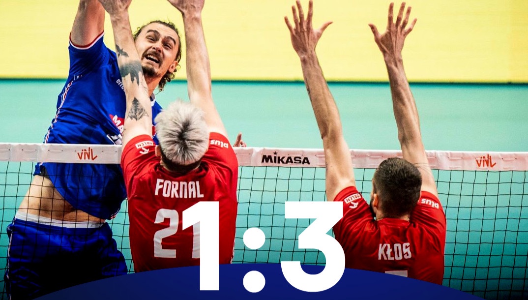 Volleyball Nations League Poland spectacularly defeated France