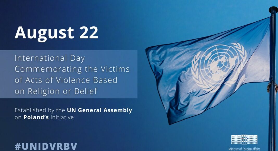 Today is International Day Commemorating the Victims of Acts of Violence Based on Religion or Belief
