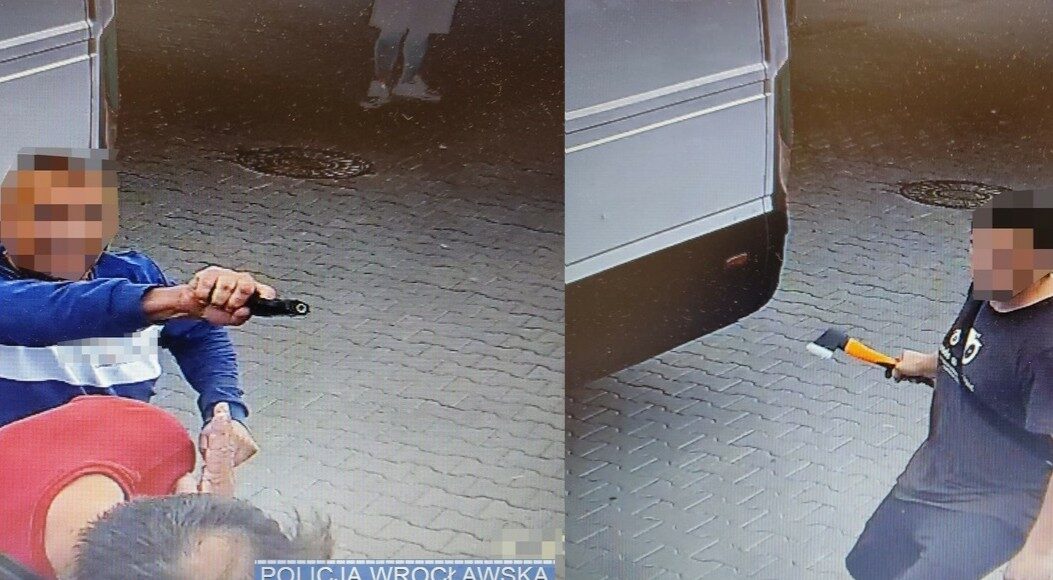 Firearm vs. chopper - a dispute at a gas station in Wrocław