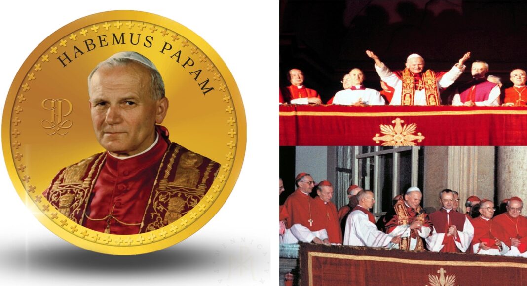 Habemus papam ('We have a pope') - Today is the 44th anniversary of the election of Karol Wojtyła to the See of Peter