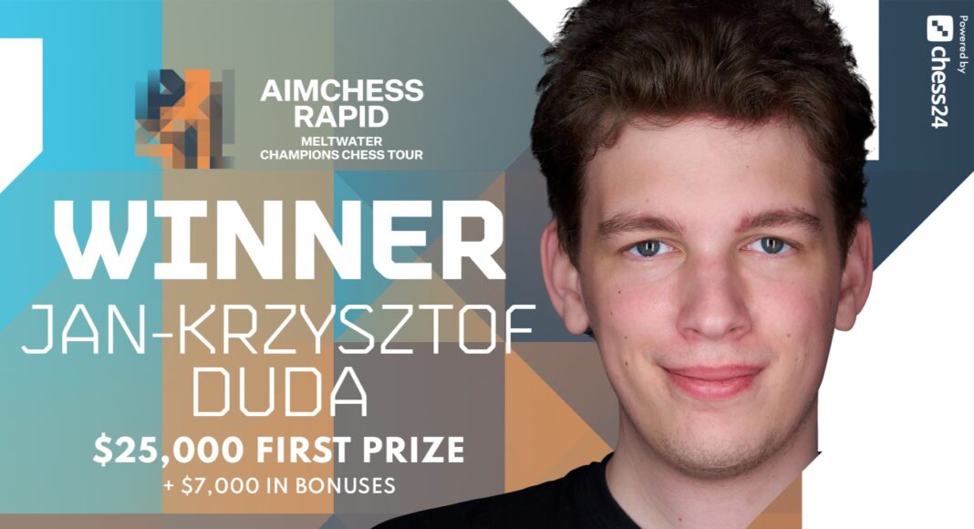 Jan-Krzysztof Duda won Aimchess Rapid!