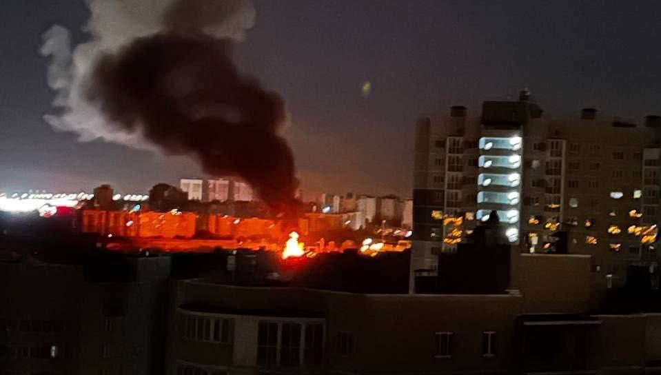 Explosion in the Russian city of Belgorod. Power station burst into flames