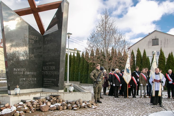A monument commemorating victims of NKVD’s Polish Operation