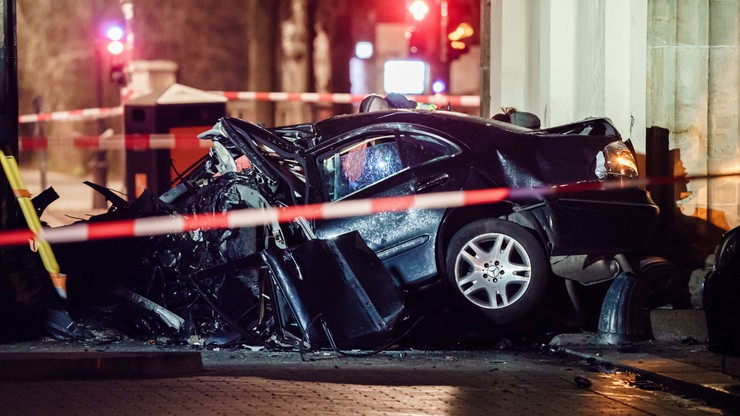 26-year-old Pole drove black Mercedes into the Brandenburg Gate