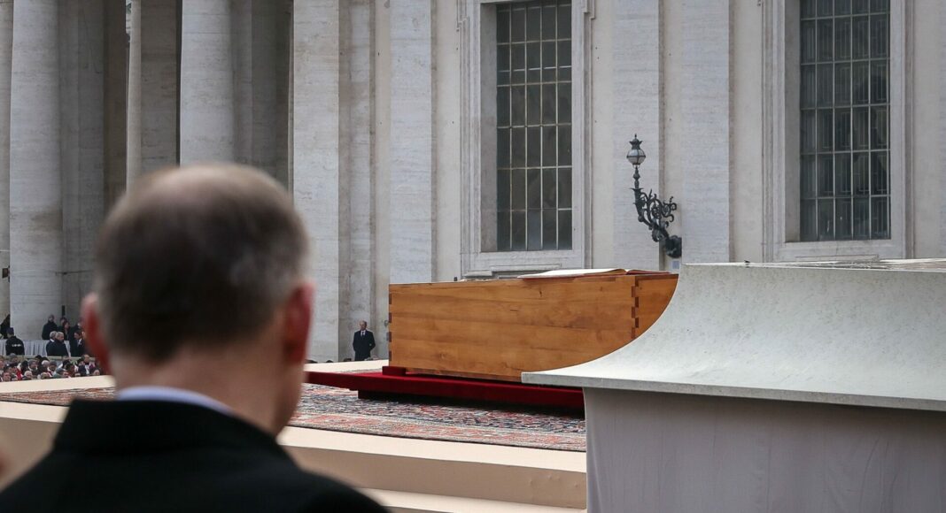 Andrzej Duda at Pope Benedict XVI's funeral