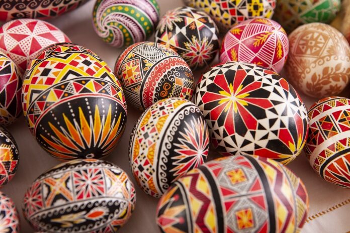 Traditional Polish Easter eggs called 