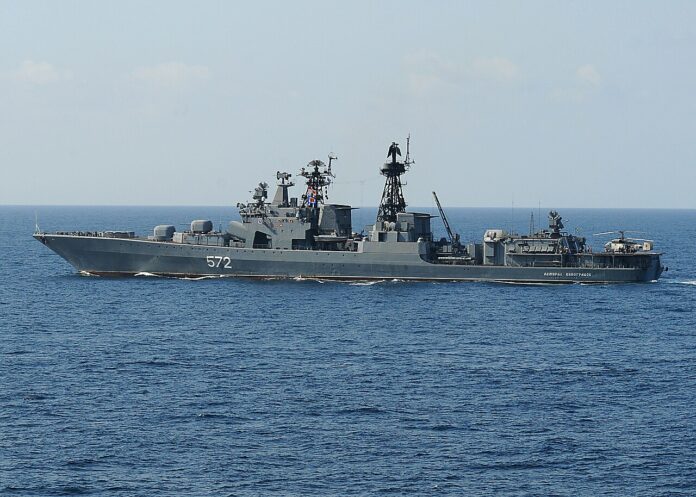 Russian naval exercises in the Baltic Sea