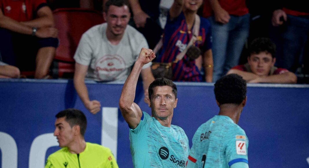 Lewandowski's Penalty Lifts Barcelona Over Osasuna