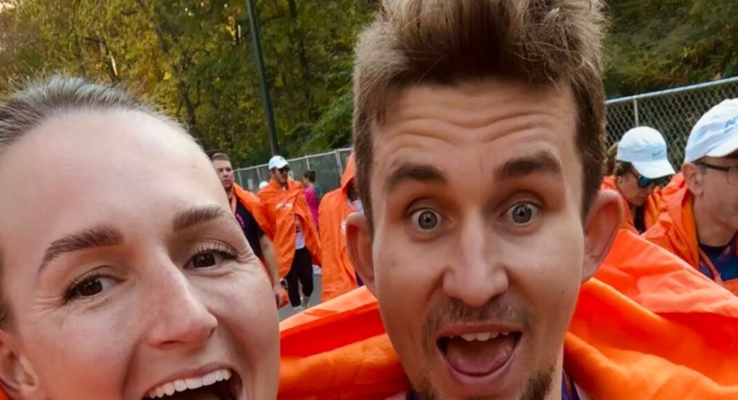 Michał Kwiatkowski Completes New York Marathon Accompanied by His Wife