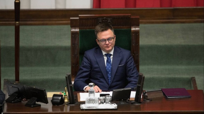 Szymon Hołownia as the speaker of the Sejm