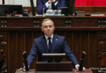 The President of the Republic of Poland delivered a speech in the Sejm on the occasion of the anniversary of the 2023 parliamentary elections.