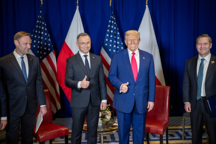 Andrzej Duda and Donald Trump