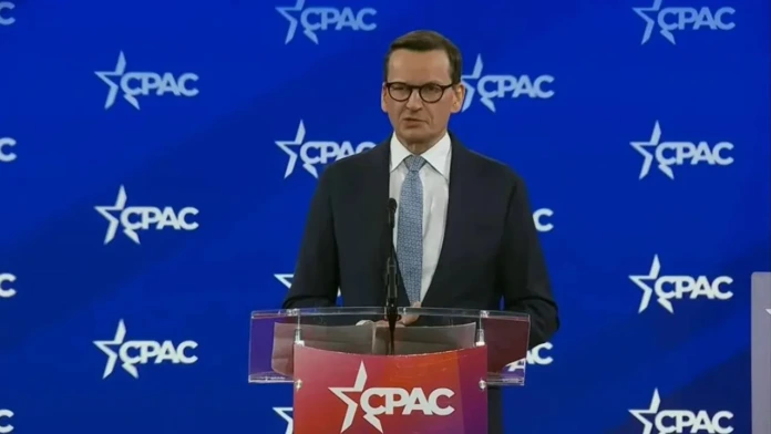 During his speech at the Conservative Political Action Conference (CPAC) in Washington, former Polish Prime Minister Mateusz Morawiecki expressed concerns about Poland's future under its current leadership.