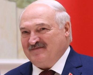 President of Belarus Alexander Lukashenko at a meeting with President of Russia Vladimir Putin in Minsk, Belarus