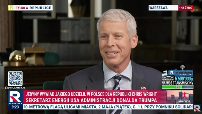 Chris Wright, Secretary of Energy in the Trump administration, in an interview with TV Republika