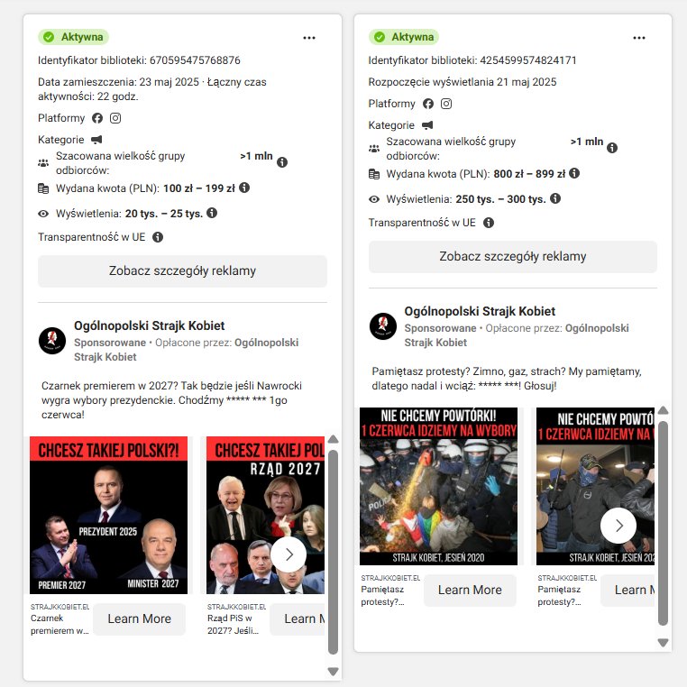 Women’s Strike Launches Online Ad Blitz Ahead of June 1st Vote to Undermine Nawrocki and Boost Trzaskowski