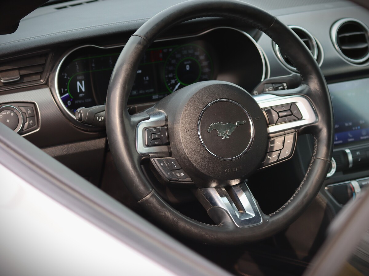 The eight-year-old Ford Mustang is equipped with a 5.0-liter V8 engine producing 450 hp (331 kW). According to the manufacturer, it accelerates from 0 to 100 km/h in under 5 seconds, with a top speed of 249 km/h.
